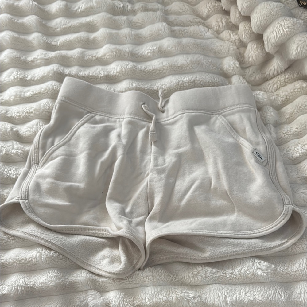 Abercrombie Kids Cream Relaxed Fit Shorts